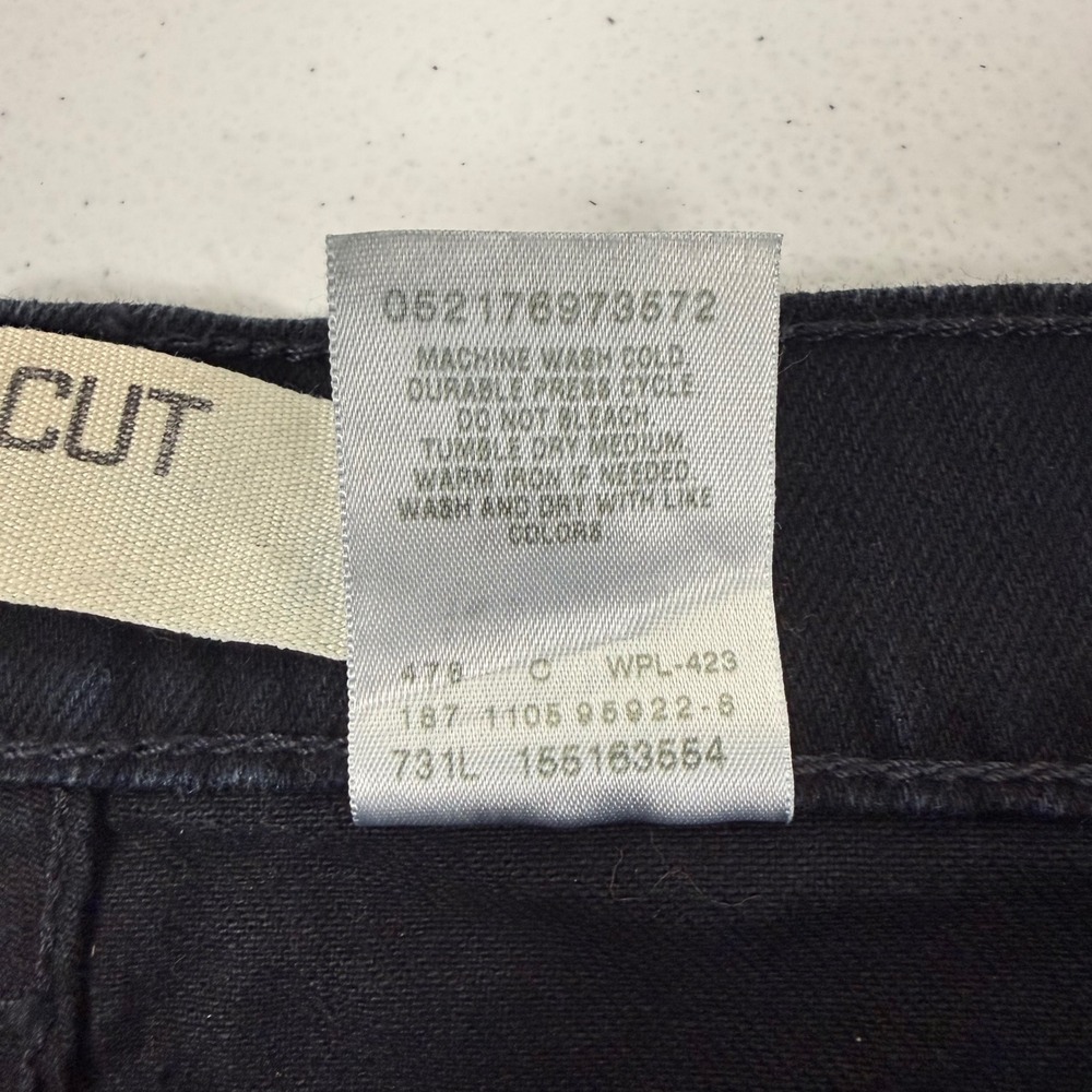 Vtg Levis 515 Bootcut Jeans Womens 16M‎ Black Mid Rise Stretch Denim 515-0215 - Picture 9 of 12